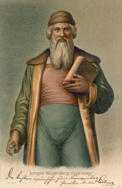 Johannes Gutenberg da German School