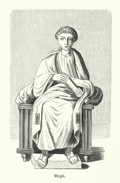 Virgilio, poeta romano (incisione) da German School