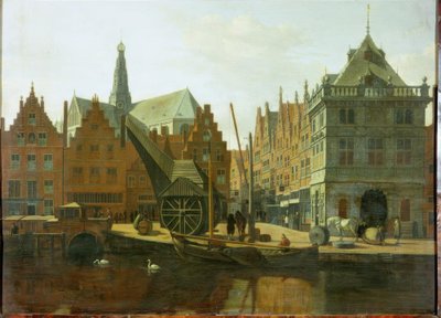 Il porto di Haarlem da Gerrit Adriaensz Berckheyde