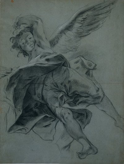 Un angelo volante (recto) da Giovanni Battista Piazzetta