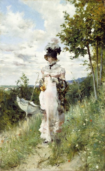 La passeggiata estiva da Giovanni Boldini