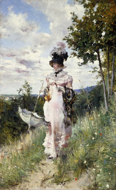 La passeggiata estiva, 1873 da Giovanni Boldini