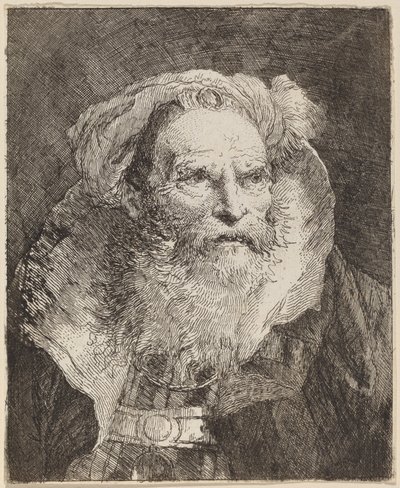 Vecchio che medita da Giovanni Domenico Tiepolo