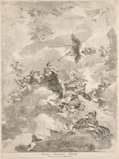 Il trionfo di Ercole da Giovanni Domenico Tiepolo after Giovanni Battista Tiepolo