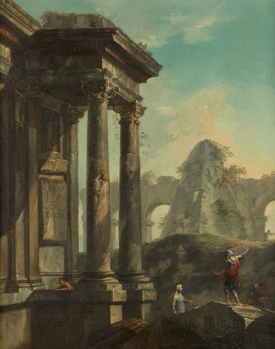 Paesaggio con rovine romane da Giovanni Paolo Pannini