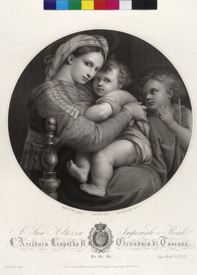 Maria con bambino - Madonna della Sedia da Giovita Garavaglia