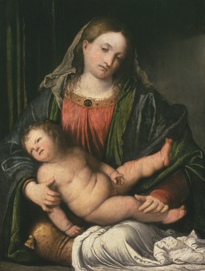 Madonna col Bambino, c.1516-17 da Girolamo Romanino