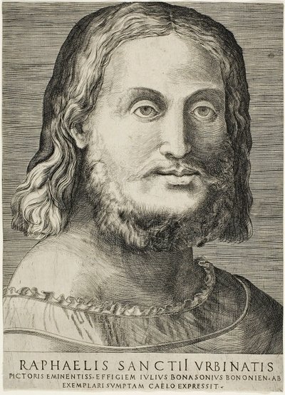 Ritratto di Raffaello da Giulio Bonasone