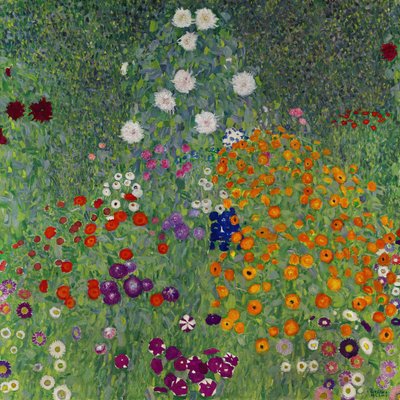 Giardino di fiori della fattoria, 1907 da Gustav Klimt