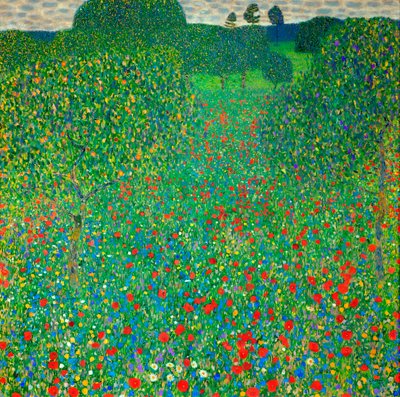 Campo di papaveri, 1907 da Gustav Klimt