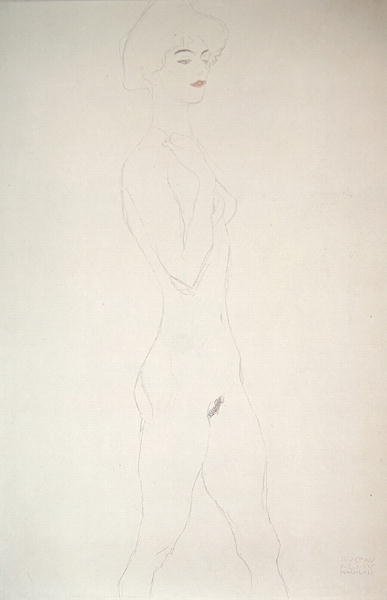 Nudo in piedi da Gustav Klimt