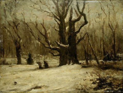 Paesaggio invernale da Gustave Courbet (attributed to)