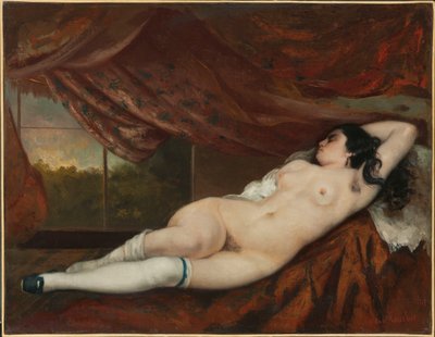 Nudo femminile reclinato, 1862 da Gustave Courbet