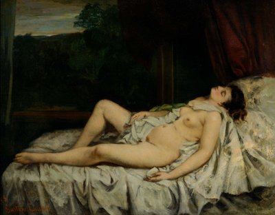 Nudo dormiente da Gustave Courbet