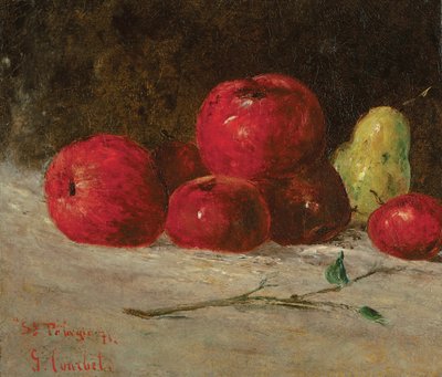 Natura morta, mele e pere, 1871 da Gustave Courbet