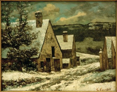 Villaggio sotto la neve da Gustave Courbet