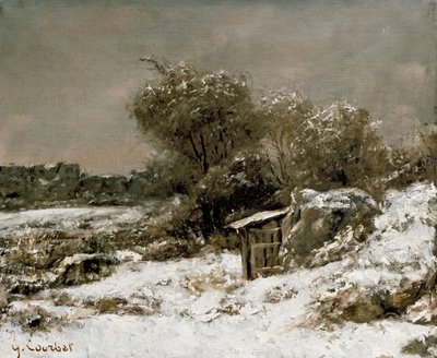 Scena invernale, XIX secolo da Gustave Courbet