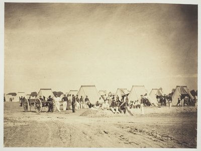 Accampamento di artiglieria, Camp de Châlons da Gustave Le Gray