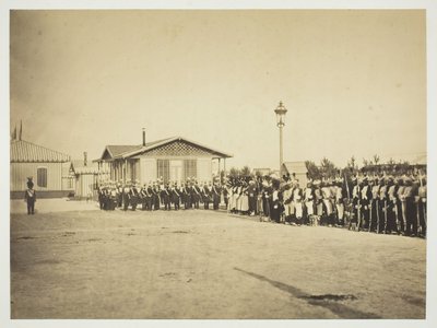 Soldati di fanteria leggera, Camp de Châlons da Gustave Le Gray