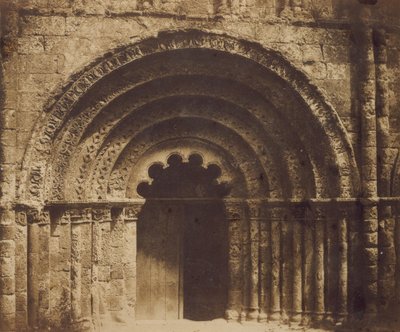 Portale centrale di Aubeterre, 1851 da Gustave Le Gray