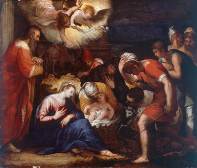 Natività da Hans I or Johann Rottenhammer