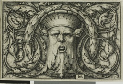 Ornamento con una Maschera da Hans Sebald Beham