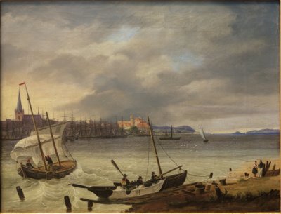 Kiel e il fiordo di Kiel da Heinrich Hintze