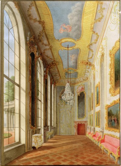 Piccola galleria del Castello di Sanssouci da Heinrich Hintze