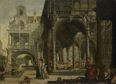 Palazzo rinascimentale immaginario da Hendrick Aerts