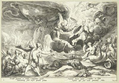 La caduta di Fetonte da Hendrick Goltzius