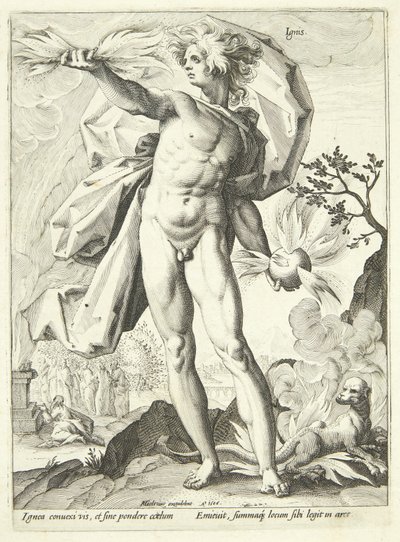 Fuoco (Ignis) da Hendrick Goltzius