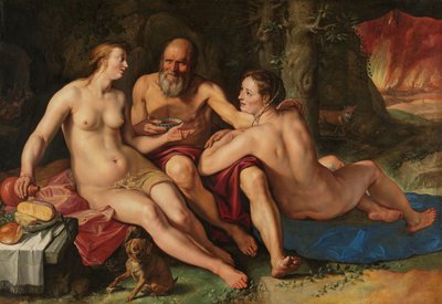 Lot e le sue figlie da Hendrick Goltzius