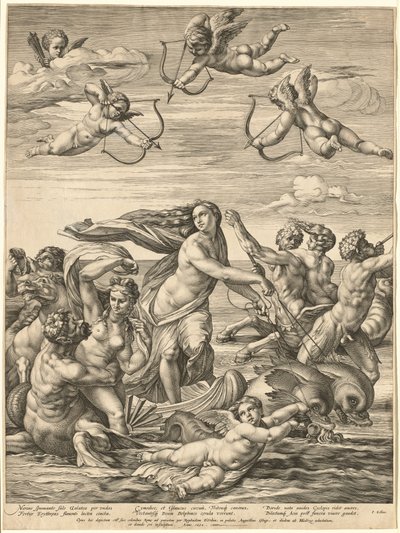 Il trionfo di Galatea da Hendrick Goltzius after Raphael