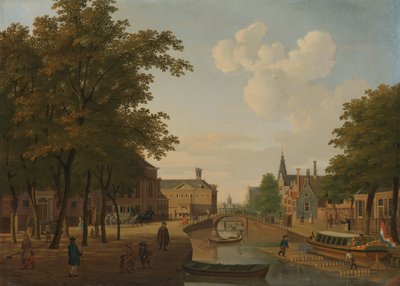 Veduta del Houtmarkt, Amsterdam da Hendrik Keun