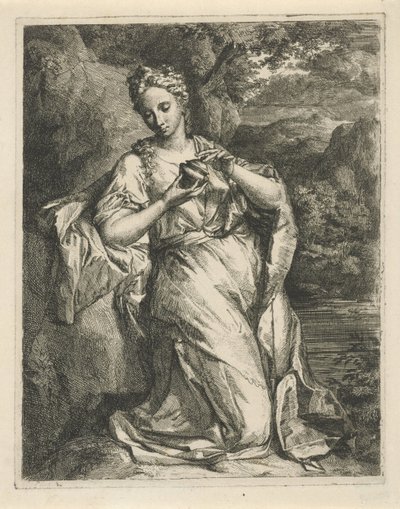 Donna con vasetto di profumo da Hendrik van Limborch