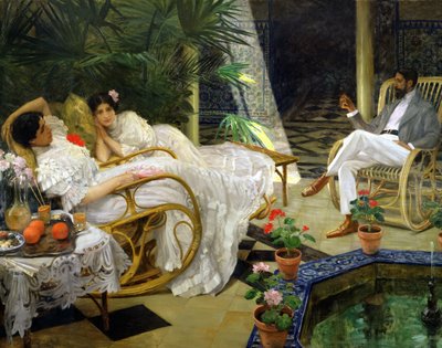 Il patio, 1908 da Henri Achille Zo