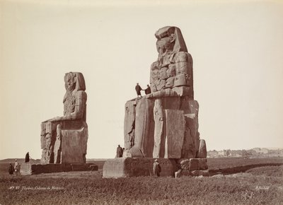 Tebe, I Colossi di Memnone da Henri Béchard