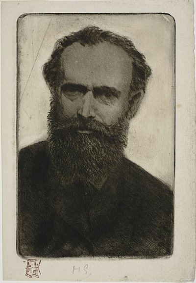 Ritratto di Manet da Henri Charles Guérard