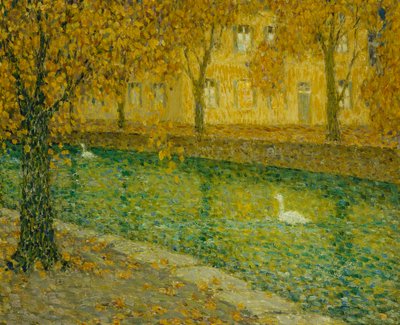 Il canale, Annecy da Henri Eugene Augustin Le Sidaner