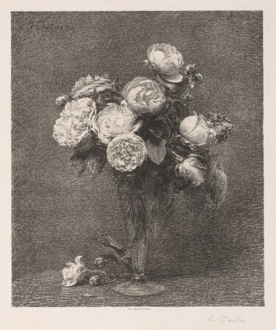 Bouquet di rose da Ignace Henri Jean Fantin Latour