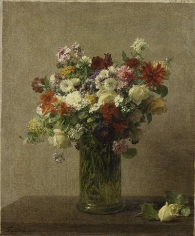 Fiori dalla Normandia da Ignace Henri Jean Fantin Latour