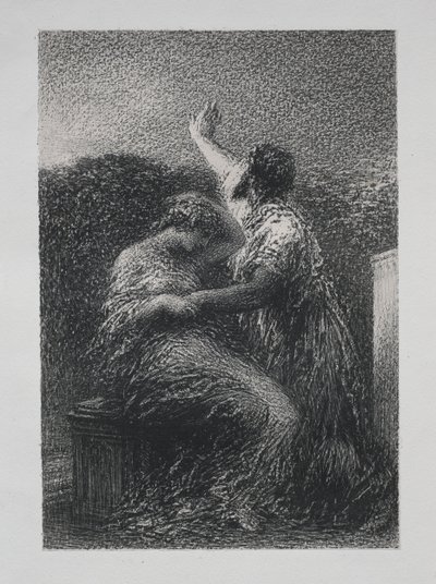 Il mago Baltajar e Fatime da Ignace Henri Jean Fantin Latour