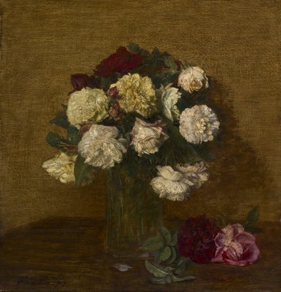 Rose in un vaso, 1878 da Ignace Henri Jean Fantin Latour