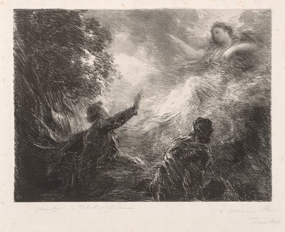 La fata delle Alpi da Ignace Henri Jean Fantin Latour