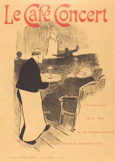 Il caffè concerto: Copertina illustrata da Henri Gabriel Ibels