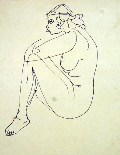 Nudo femminile seduto da Henri Gaudier Brzeska