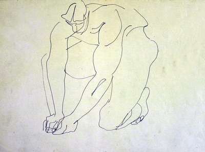 Nudo maschile inginocchiato I da Henri Gaudier Brzeska