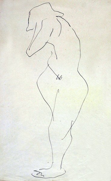 Sophie nuda, di spalle da Henri Gaudier Brzeska