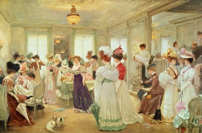 Cinq Heures chez le Couturier Paquin, 1906 da Henri Gervex