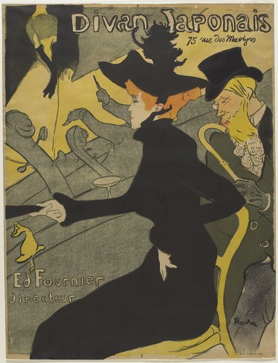 Divan Japonais da Henri de Toulouse Lautrec